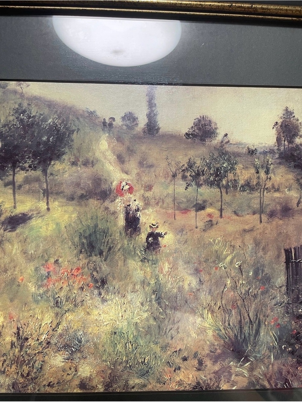 Frame Vintage Meadow Print in Green and Gold Tones - Picture 2 of 11